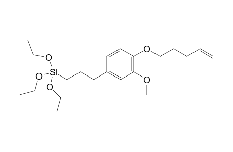triethoxy(3-(3-methoxy-4-(pent-4-en-1-yloxy)phenyl)propyl)silane
