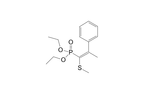 Diethyl 2-pheneyl-1-methylthio-1-propenylphosphonate