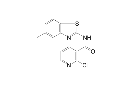 Pyridine-3-carboxamide, 2-chloro-N-(5-methylbenzothiazol-2-yl)-