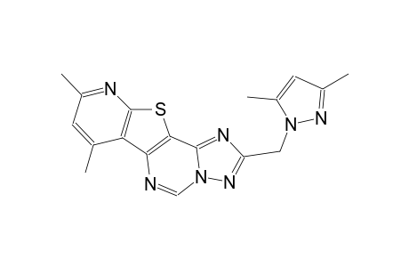 2-[(3,5-dimethyl-1H-pyrazol-1-yl)methyl]-7,9-dimethylpyrido[3',2':4,5]thieno[2,3-e][1,2,4]triazolo[1,5-c]pyrimidine