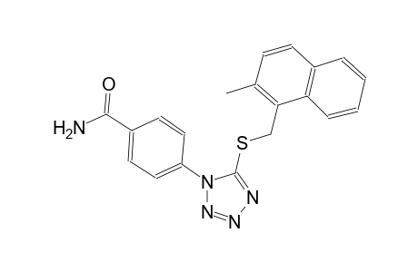 benzamide, 4-[5-[[(2-methyl-1-naphthalenyl)methyl]thio]-1H-tetrazol-1-yl]-