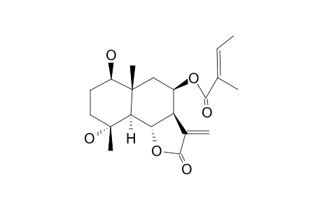 EUDESM-11(13)-EN-12,6-A-OLIDE,1-B,4-A-DIHYDROXY-8-B-TIGLOYLOXY