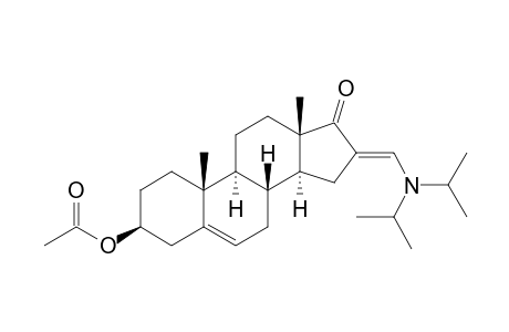 Androst-5-en-17-one, 3-(acetyloxy)-16-[[bis(1-methylethyl)amino]methylene]-, (3.beta.)-