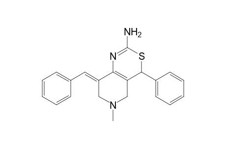 4H-Pyrido[4,3-d][1,3]thiazin-2-amine, 5,6,7,8-tetrahydro-6-methyl-4-phenyl-8-(phenylmethylene)-