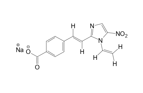 p-[2-(5-nitro-1-vinylimidazol-2-yl)vinyl]benzoic acid, sodium salt