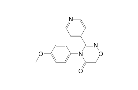 4-(4-methoxyphenyl)-3-(4-pyridyl)-1,2,4-oxadiazin-5-one