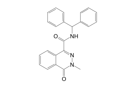 N-(diphenylmethyl)-3-methyl-4-oxidanylidene-phthalazine-1-carboxamide