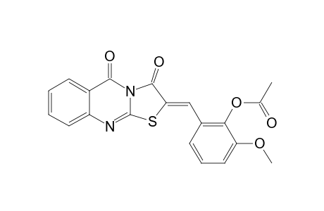2-(2-ACETOXY-3-METHOXYBENZYLIDENE)-5H-THIAZOLO-[2,3-B]-QUINAZOLINE-3,5(2H)-DIONE