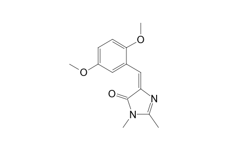 1,2-Dimethyl-4-(2,5-dimethoxybenzylidene)imidazolin-5-one