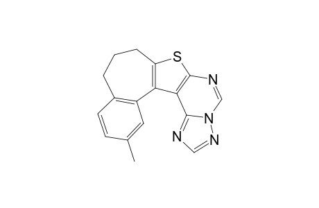 13-Methyl-9,10-dihydro-8H-benzo[3',4']cyclohepta[2',1':4,5]thieno[3,2-e][1,2,4]triazolo[1,5-c]pyrimidine