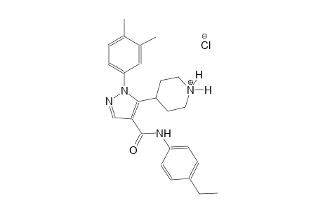 piperidinium, 4-[1-(3,4-dimethylphenyl)-4-[[(4-ethylphenyl)amino]carbonyl]-1H-pyrazol-5-yl]-, chloride
