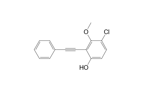 4-Chloro-3-methoxy-2-(phenylethynyl)phenol