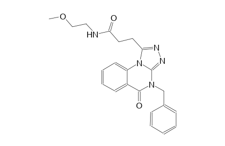 [1,2,4]triazolo[4,3-a]quinazoline-1-propanamide, 4,5-dihydro-N-(2-methoxyethyl)-5-oxo-4-(phenylmethyl)-