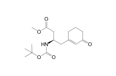 (3R)-3-(tert-butoxycarbonylamino)-4-(3-ketocyclohexen-1-yl)butyric acid methyl ester