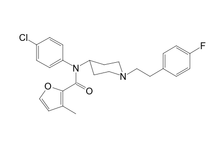 N-(4-Chlorophenyl)-N-(1-[2-(4-fluorophenyl)ethyl]piperidin-4-yl)-3-methylfuran-2-carboxamide