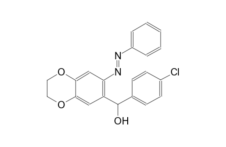 1,4-benzodioxin-6-methanol, alpha-(4-chlorophenyl)-2,3-dihydro-7-[(E)-phenylazo]-