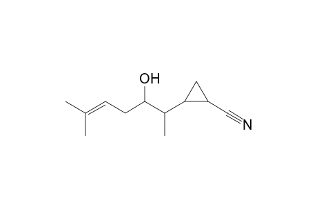 1-Cyano-2-(3-hydroxy-6-methylhept-5-en-2-yl)cyclopropane