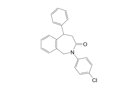 2-(4-Chlorophenyl)-5-phenyl-1,2,4,5-tetrahydro-2-benzazepin-3-one