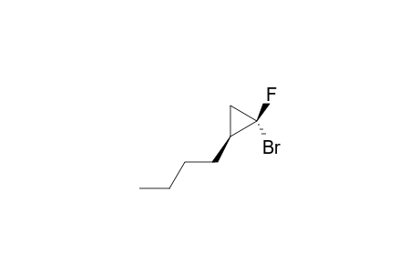 1-FLUORO-1-BROMO-2-N-BUTYLMETHYLCYCLOPROPANE;(E-ISOMER)