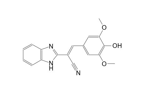 (2E)-2-(1H-benzimidazol-2-yl)-3-(4-hydroxy-3,5-dimethoxyphenyl)-2-propenenitrile