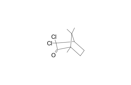 2,2-bis(chloranyl)-4,7,7-trimethyl-bicyclo[2.2.1]heptan-3-one