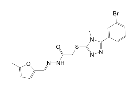 2-{[5-(3-bromophenyl)-4-methyl-4H-1,2,4-triazol-3-yl]sulfanyl}-N'-[(E)-(5-methyl-2-furyl)methylidene]acetohydrazide