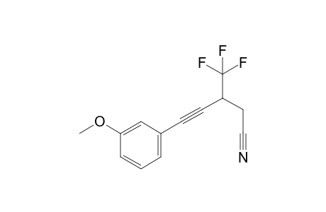 5-(3-Methoxyphenyl)-3-(trifluoromethyl)pent-4-ynenitrile