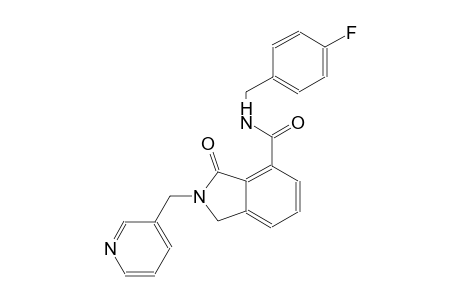 N-(4-fluorobenzyl)-3-oxo-2-(3-pyridinylmethyl)-4-isoindolinecarboxamide