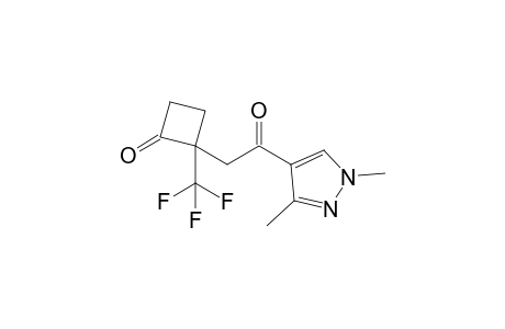 2-[2-(1,3-dimethyl-4-pyrazolyl)-2-oxoethyl]-2-(trifluoromethyl)-1-cyclobutanone