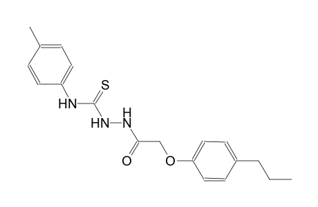 N-(4-methylphenyl)-2-[(4-propylphenoxy)acetyl]hydrazinecarbothioamide
