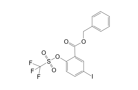 (phenylmethyl) 5-iodanyl-2-(trifluoromethylsulfonyloxy)benzoate