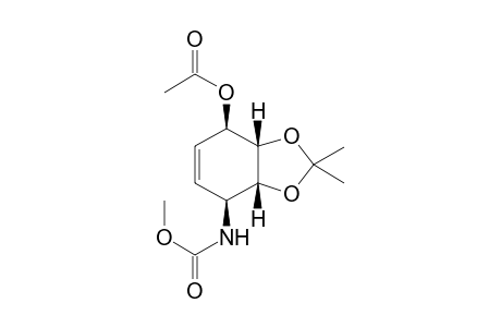 (3aS,4R,7S,7aR)-7-(methoxycarbonylamino)-2,2-dimethyl-3a,4,7,7a-tetrahydrobenzo[d][1,3]dioxol-4-yl acetate