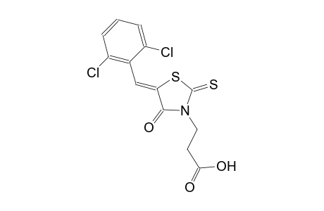 3-[(5Z)-5-(2,6-dichlorobenzylidene)-4-oxo-2-thioxo-1,3-thiazolidin-3-yl]propanoic acid