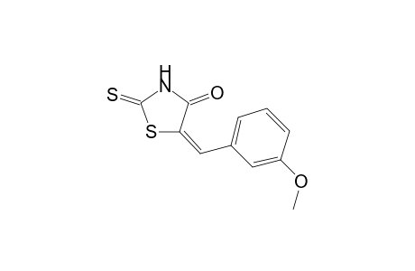 (5E)-5-(3-methoxybenzylidene)-2-thioxo-1,3-thiazolidin-4-one