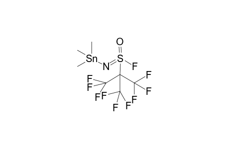 S-(perfluoro-t-butyl)-N-(trimethylstannyl)-sulfuroxide-fluoride-imide