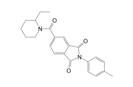 5-(2-Ethylpiperidin-1-yl)carbonyl-2-(4-methylphenyl)isoindole-1,3-dione
