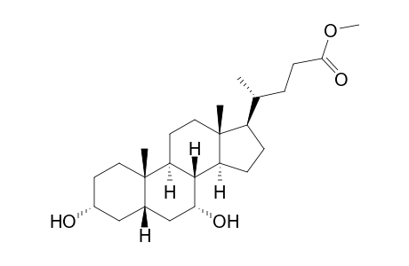5β-cholanic acid-3α,7α-diol methyl ester