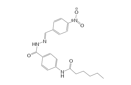 benzoic acid, 4-[(1-oxohexyl)amino]-, 2-[(E)-(4-nitrophenyl)methylidene]hydrazide
