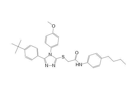 N-(4-butylphenyl)-2-{[5-(4-tert-butylphenyl)-4-(4-methoxyphenyl)-4H-1,2,4-triazol-3-yl]sulfanyl}acetamide
