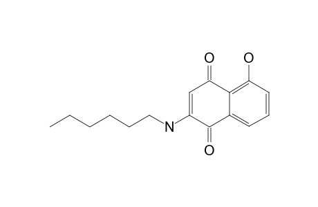 2-HEXYLAMINO-5-HYDROXY-1,4-NAPHTHOQUINONE