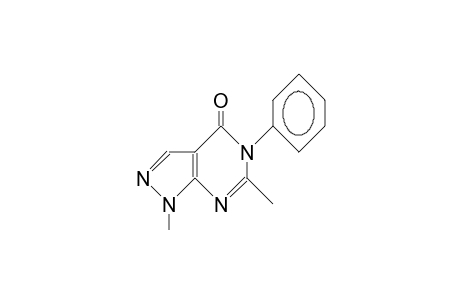 1,6-Dimethyl-5-phenyl-pyrazolo(3,4-D)pyrimidin-4(5H)-one