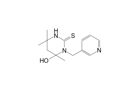 6-hydroxy-4,4,6-trimethyl-1-(3-pyridinylmethyl)tetrahydro-2(1H)-pyrimidinethione