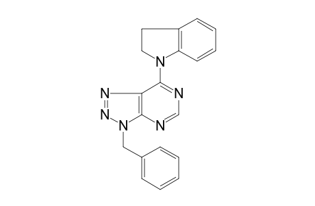3-Benzyl-7-(2,3-dihydro-1H-indol-1-yl)-3H-[1,2,3]triazolo[4,5-d]pyrimidine