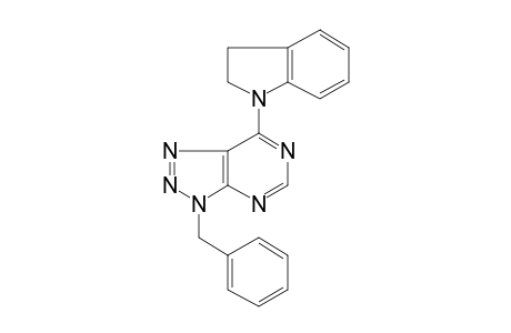 3H-[1,2,3]Triazolo[4,5-d]pyrimidine, 3-benzyl-7-(2,3-dihydroindol-1-yl)-