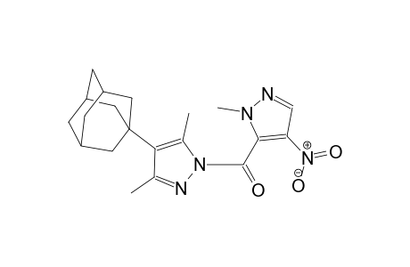 4-(1-adamantyl)-3,5-dimethyl-1-[(1-methyl-4-nitro-1H-pyrazol-5-yl)carbonyl]-1H-pyrazole