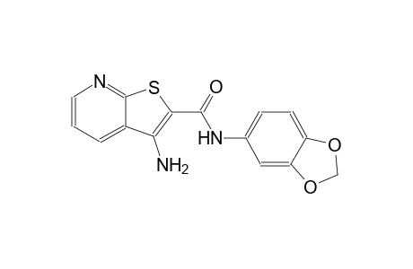thieno[2,3-b]pyridine-2-carboxamide, 3-amino-N-(1,3-benzodioxol-5-yl)-