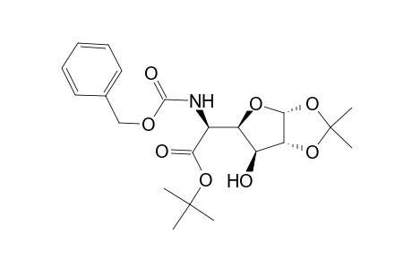 .alpha.-D-Glucofuranuronic acid, 5-deoxy-1,2-O-(1-methylethylidene)-5-[[(phenylmethoxy)carbonyl]amino]-, 1,1-dimethylethyl ester