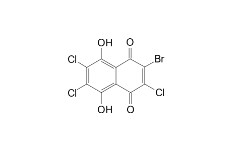 2-Bromo-3,6,7-trichloro-5,8-dihydroxy-1,4-dihydronaphthalene-1,4-dione