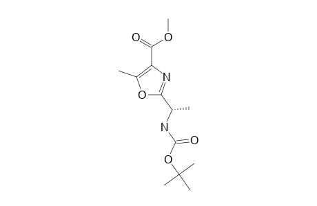 (R)-2-[1-N-TERT.-BUTOXYCARBONYL-AMINO]-ETHYL-5-METHYLOXAZOLE-4-CARBOXYLIC-ACID-METHYLESTER