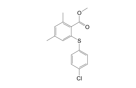4,6-Dimethyl-2-(4-chlorophenylsulfanyl)benzoic acid methyl ester